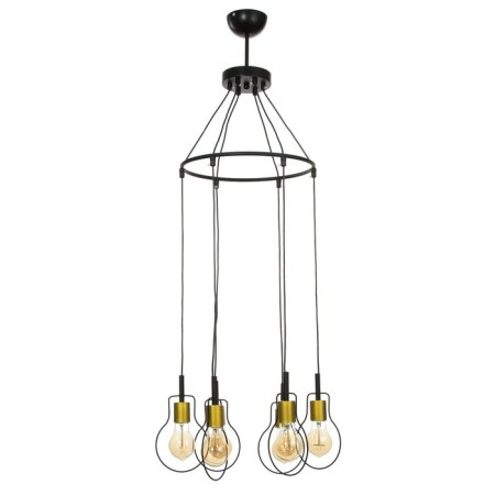 Chandelier 2719/6 E27 40W black and gold 54x54x40 cm Bayerlux-3