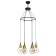 Chandelier 2719/6 E27 40W black and gold 54x54x40 cm Bayerlux