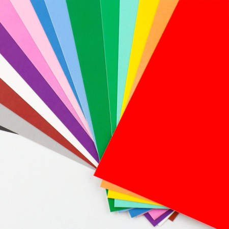 Cardboard of color A4 coated one -sided 15 sheets 15 colors "September 1: for excellent studies"-3