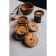 Banks for spices "Salt, pepper" 17x7x6 cm, tick tree