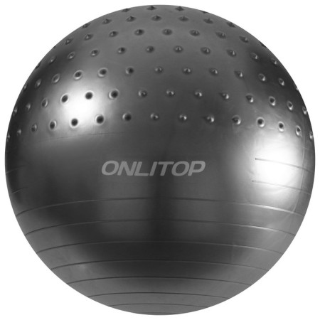 Fitball ONLYTOP D = 65 cm, 1000 g, semi -massage, MIX color-17