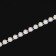 Rhinestones on threads, with holography, 4 mm, 9 ± 1 m, white color