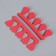 A set of fingers, 100 pairs, red