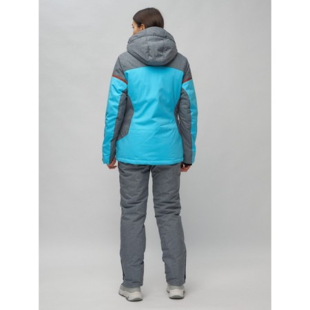 Ski suit female, size 42, blue color-22
