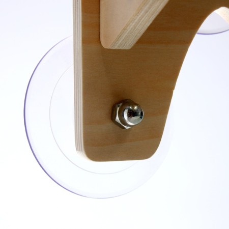 Gamak for a cat on a window, 40*40.5*15 cm, weight up to 8 kg, transparent-8
