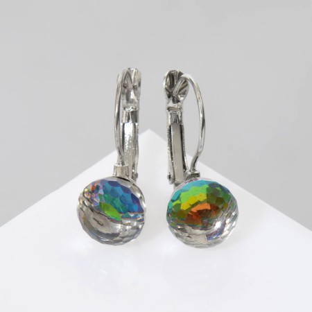 Earrings with Rainbow Day rhinestones-5