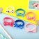Hair gum "Bow" (set of 6 pcs) peas, mix