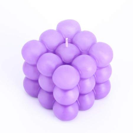 Figure Aromatic Candle "Babble Cube", 5.5x6 cm, lavender-1