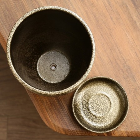 Flower Gold Pot with Podon, 2.4l-3
