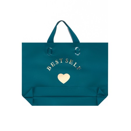 Package with a loop handle blue 34 x 25 x 8 cm 80 μm-1
