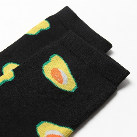 Women's socks "Avocado", black color, size 23-25-1