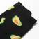 Women's socks "Avocado", black color, size 23-25