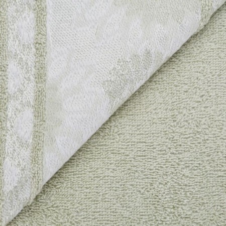 Tainted towel "Chamomile", 420 g, size 70x135 cm, pistachio color-2