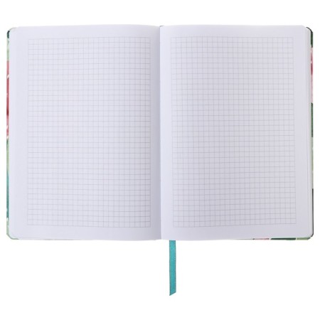 Notepad A5 96 sheets in a cage, cactus, solid cover, matte lamination, software, selective varnish, elastic band, liesse, block 70 g/m2-3