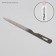 Metal file for nails, 12 cm, silver color