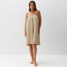 Ethel towel, col. Beige, wives. Pareo 75x150 cm, 100% polyester, 300 g/m2