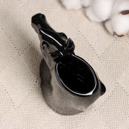 Kashpo - Vase "Unicorn" 13x5x13cm, black-4