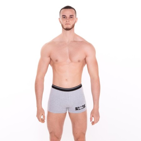 Panties men's boxers "Shark", color gray melange, size 54-2