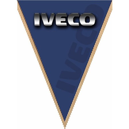 The pennant triangular, Skyway, Iveco, von Blue, 260x200mm, color