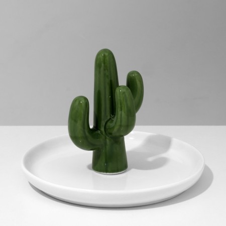 Supply Universal Ceramics "Cactus" 14 × 11.5, white-green color-2