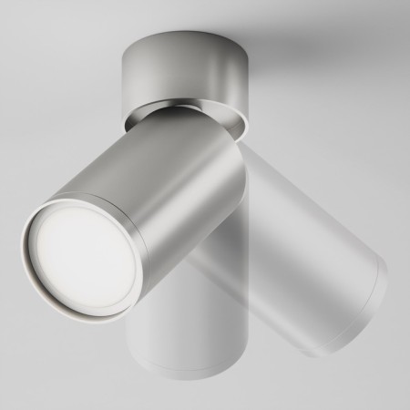Technical C050CL-U-1s ceiling lamp, 1xgu10, 10W, 5.2x5.2x12.8 cm, matte silver color-1