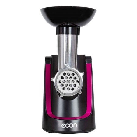 Electric meat grinder ECON ECO-1062MG, 2000W, reverse, 4 nozzles, black and red color-11