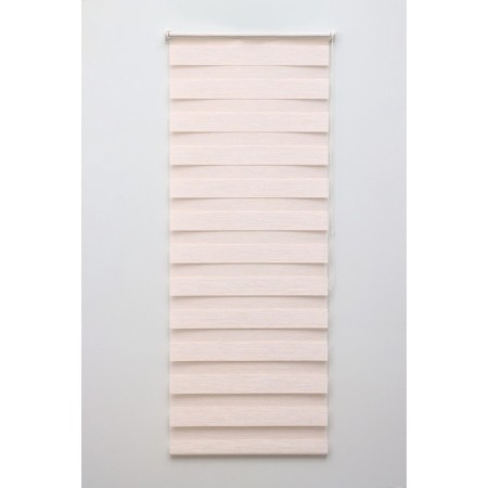 Rolled curtain "Wooden", premium Blackout, 61 × 160 cm, 3 fastening options, white color-1