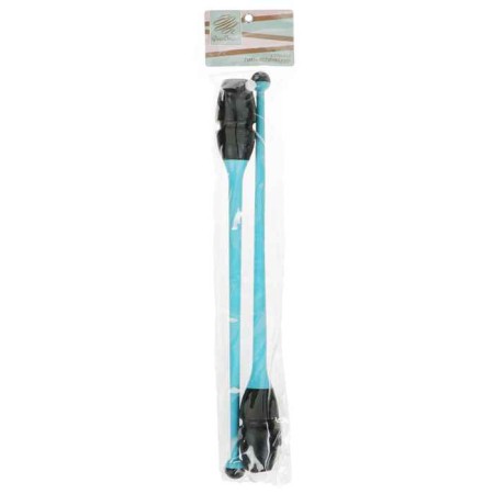 Bulas for rhythmic gymnastics inserted Grace Dance, 46 cm, blue/black color-7