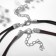 Kulons on the lace "Demetrons" Saranha sign with stars, black-brown color, 43 cm