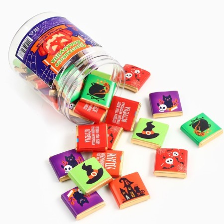 Halloween: Milk chocolate 5 g x 45 pcs "Happy Halloween"-3