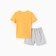 A set for the boy "Tiger" (T-shirt/shorts), Orange/Gray color, height 116-122 cm