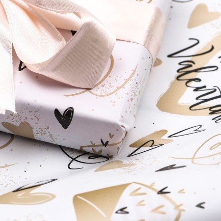 Package paper, glossy "Valentine’s Day", 70 x 100 cm, 1 sheet-1