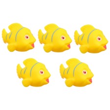 A set of rubber toys for the bathtub 