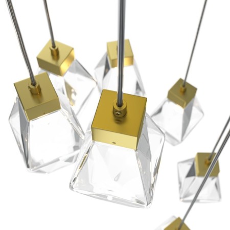 Suspension lamp Maytoni Mod325PL-07G, 7XG9, 28W, 48x48x323 cm, Color Gold-1