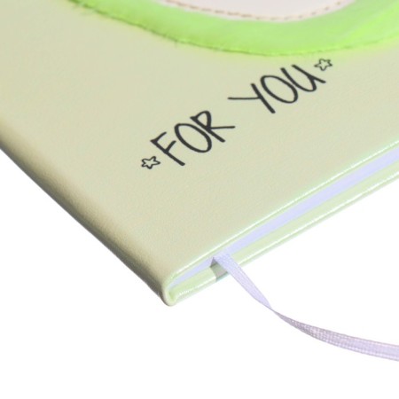 Universal diary for grade 1-11 Avocado Hug, solid cover, artificial leather, silkography, liesse, 80 g/m2-2