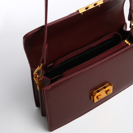 Female bag Textura, average size, brown color-8