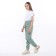 Sports pants for girls, color light green, height 146 cm