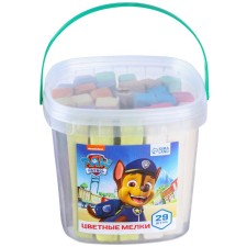 A set of colored crayons puppy patrol, 10 colors, 29 pieces