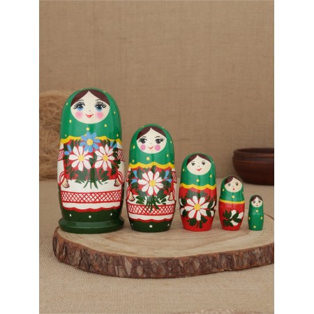 Nesting doll "chamomile meadow" 5 puppet