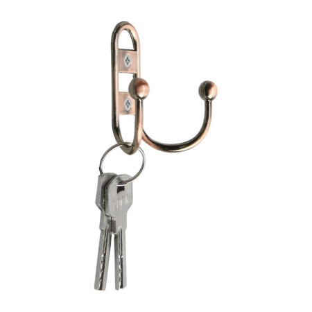 Hook furniture tundra TKD017, two -rod, copper