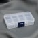 Organizer for decor, with removable cells, 8 departments, 10.5 × 6.7 × 2.2 cm, the color is transparent