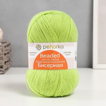 Yarn "Beaded" 100% acrylic 450m/100g (193-SALT)-3