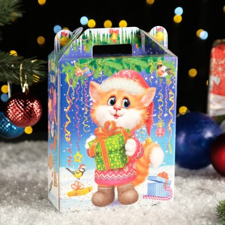 Gift box "Hare Kot" Neon, 16 x 7.5 x 26 cm-1