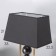 Traffic lamp with lampshade Risalux Oliver, E27, 40 W, Black Latun, Figure base, 33 × 22 × 53 cm