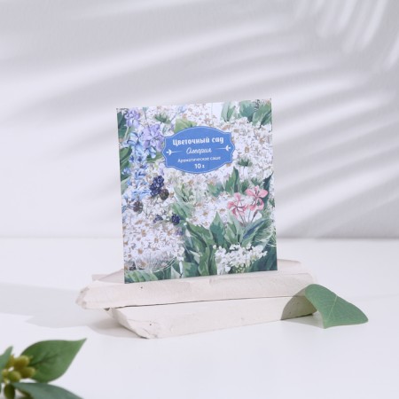 Aromasash "Flower Garden", set 3 pcs, olearia, weight 10 g, size 10x10.5 cm-1