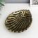 Decorative polystone plate "Shell" under the brass 5x15x18.5 cm