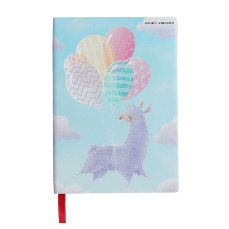 Note book A6, 64 sheets in the Flex Journal line, artificial leather cover, lies, tinted block 80 g/m2, mix-1