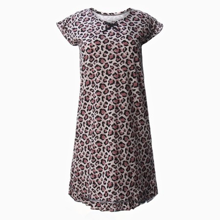 Night shirt female, beige color, size 46-4