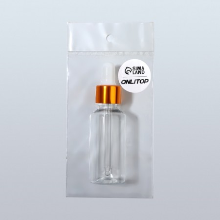 A bottle for storage, with a pipette, 30 ml, gold/white color-6