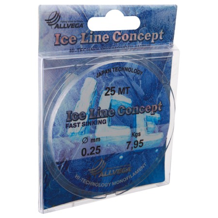 Monophile Line Allvega Ice Line Concept, diameter 0.25 mm, test 7.95 kg, 25 m, transparent-1